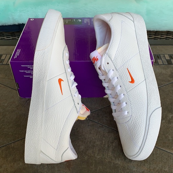 NIKE SB ZOOM BRUIN WHITE/TEAM ORANGE-WHITE MENS - Picture 11 of 16